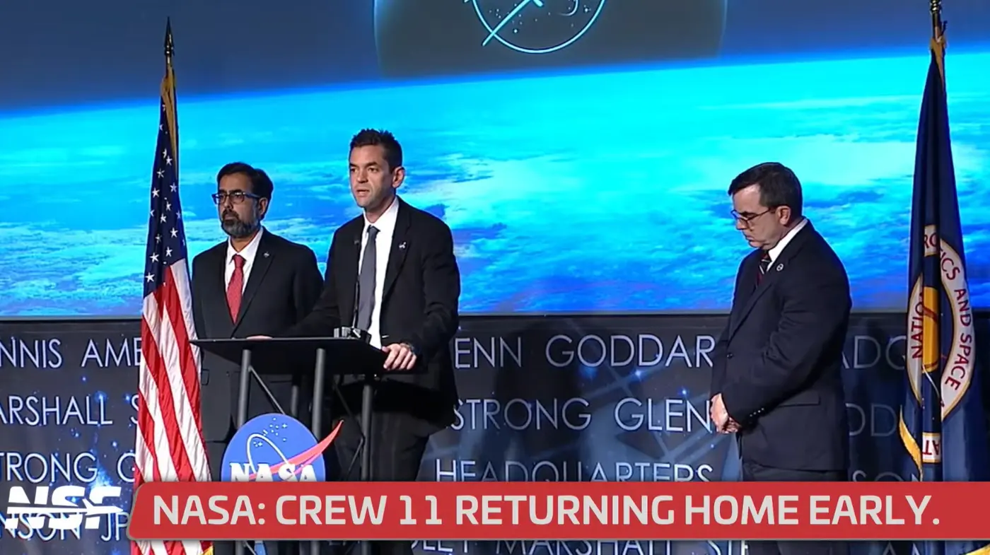 iss crew11 to return early due to a medical concern with astronaut