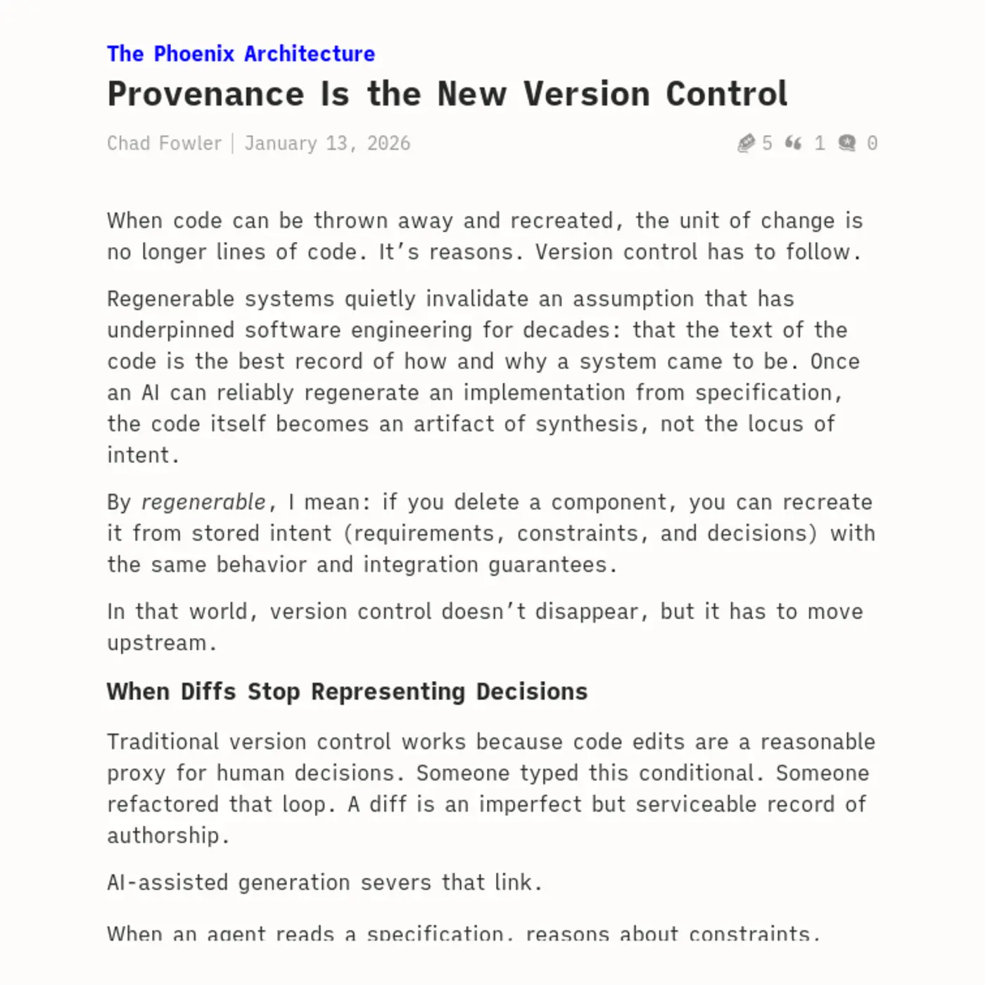 provenance is the new version control