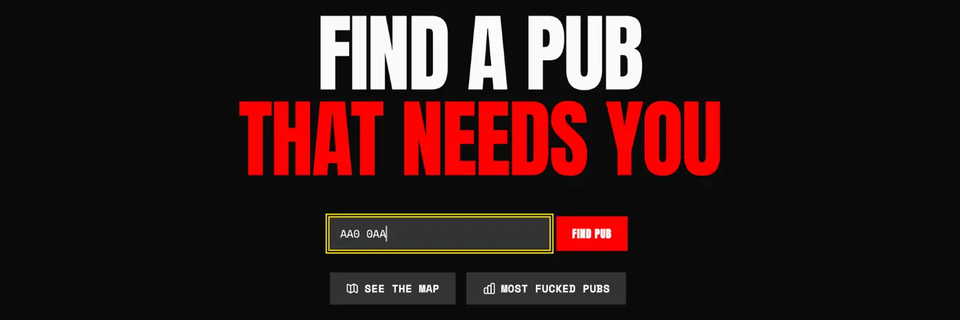 find a pub that needs you