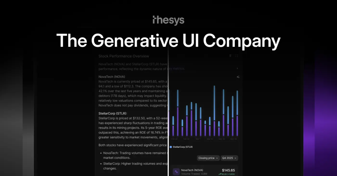 thesys generative ui framework
