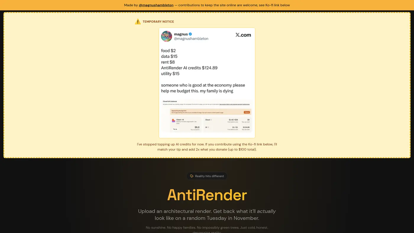 antirender see what architect renders will look like