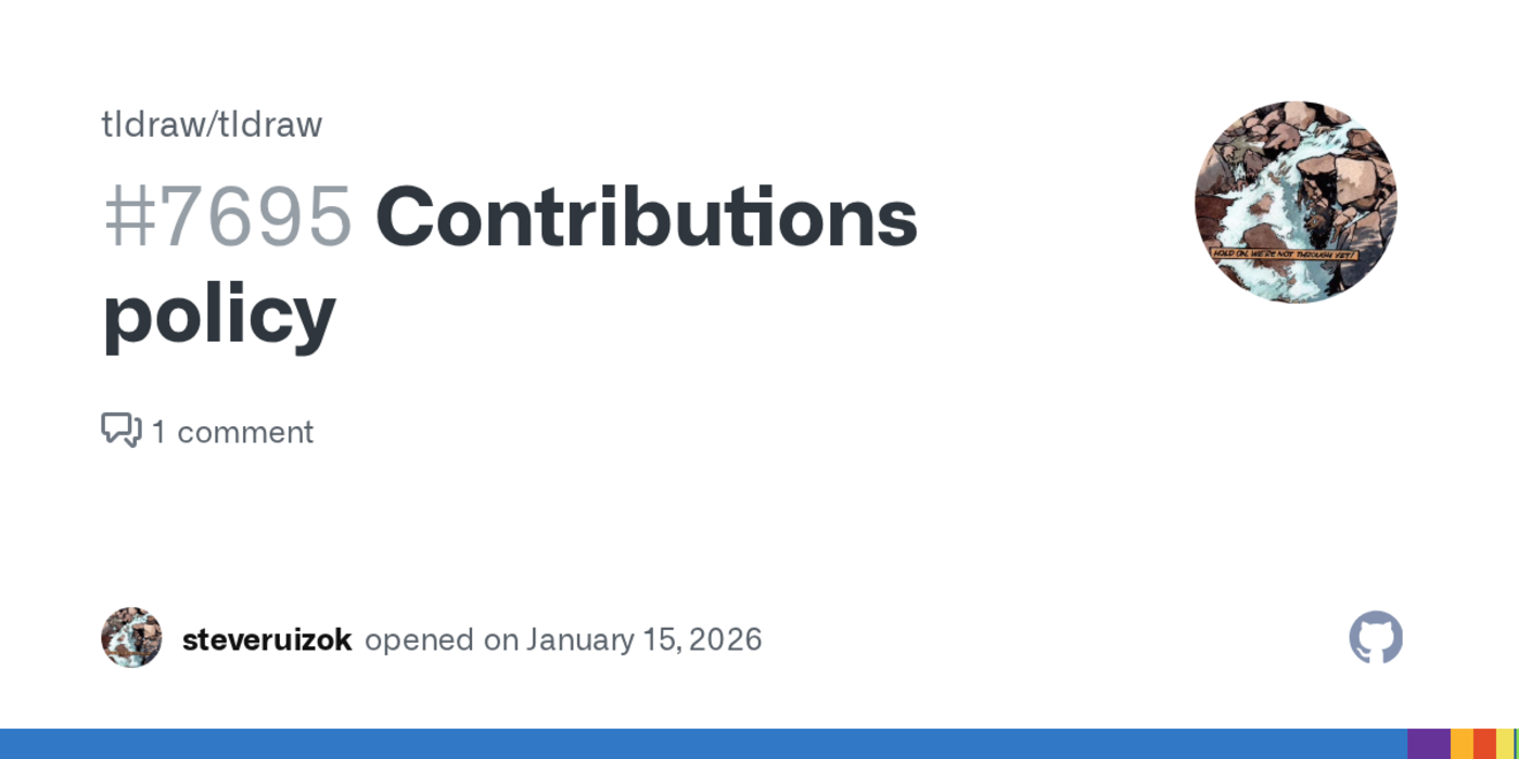tldraw pauses external contributions due to ai slop