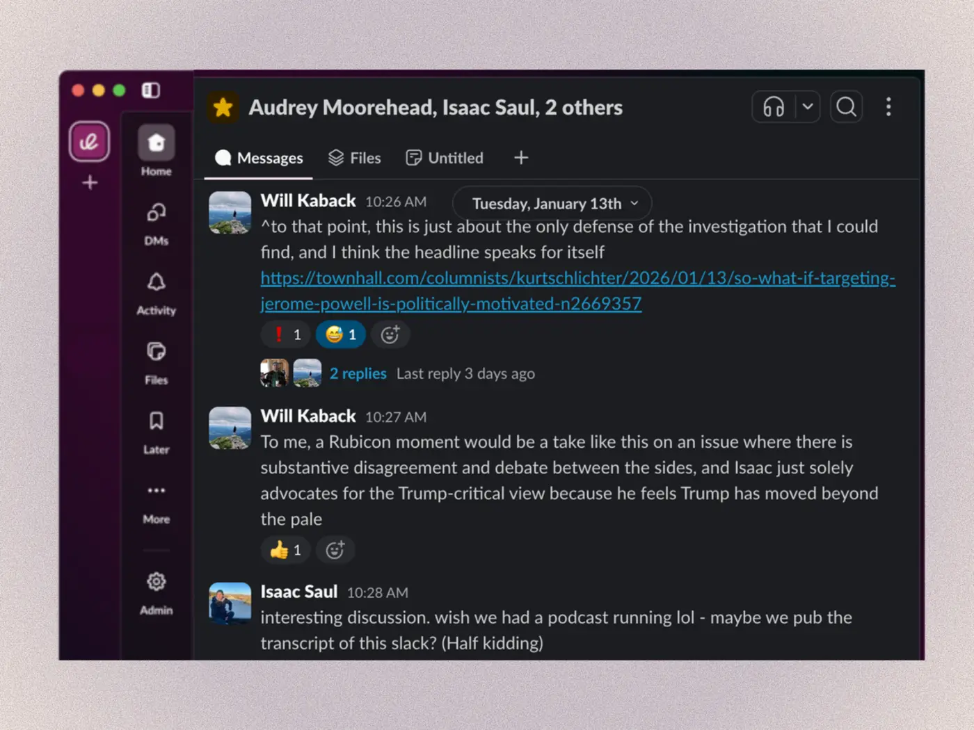 ix27m leaking tanglex27s internal communications