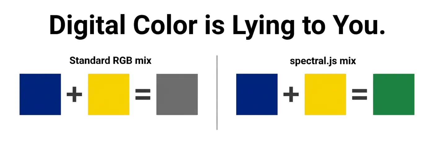 why mixing colors on your computer makes mud