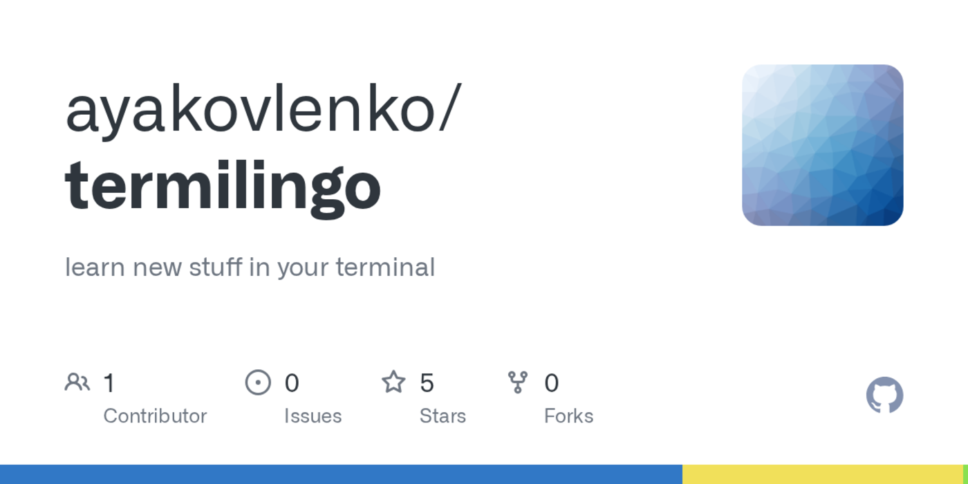 show hn termilingo a terminalbased spaced repetition flashcard app
