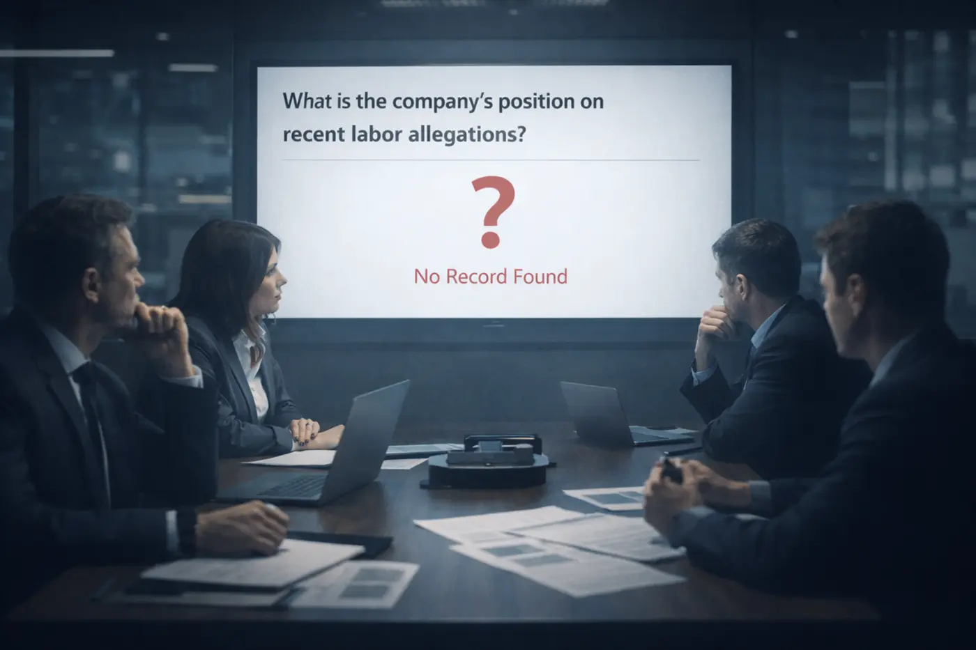 crisis response without a record is not crisis management