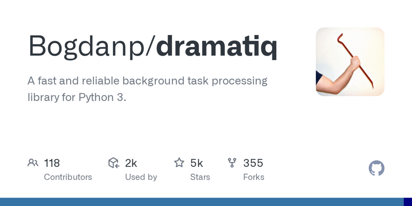 dramatiq a fast and reliable background task processing library for python 3