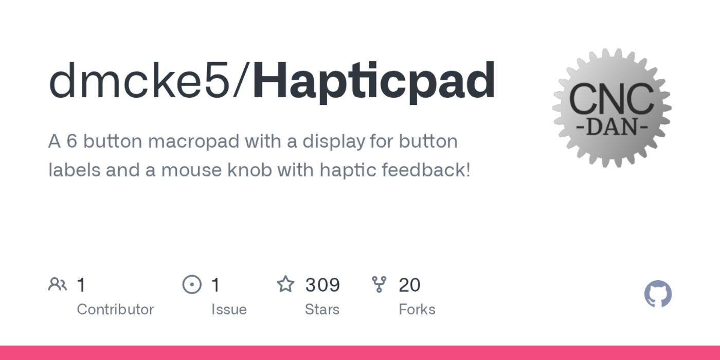 haptic pad 6 button macropad with haptic wheel