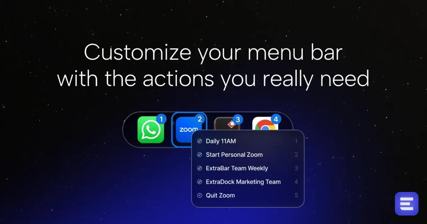 show hn what if your menu bar was a keyboardcontrolled command center