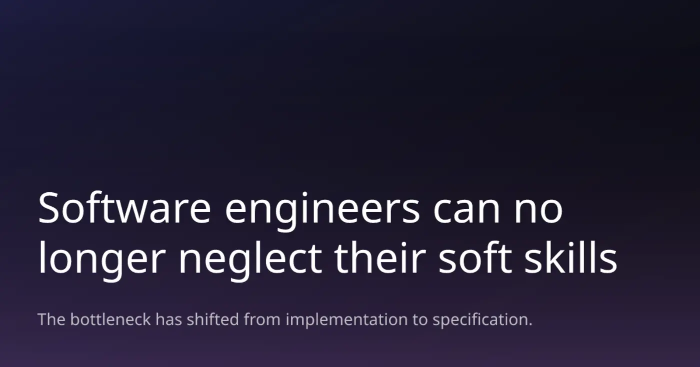 software engineers can no longer neglect their soft skills