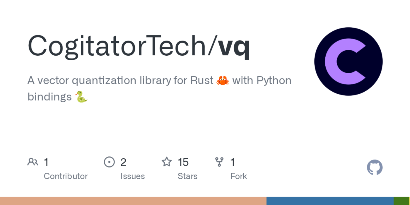 show hn vq a rust library for reducing the storage size of vector embeddings