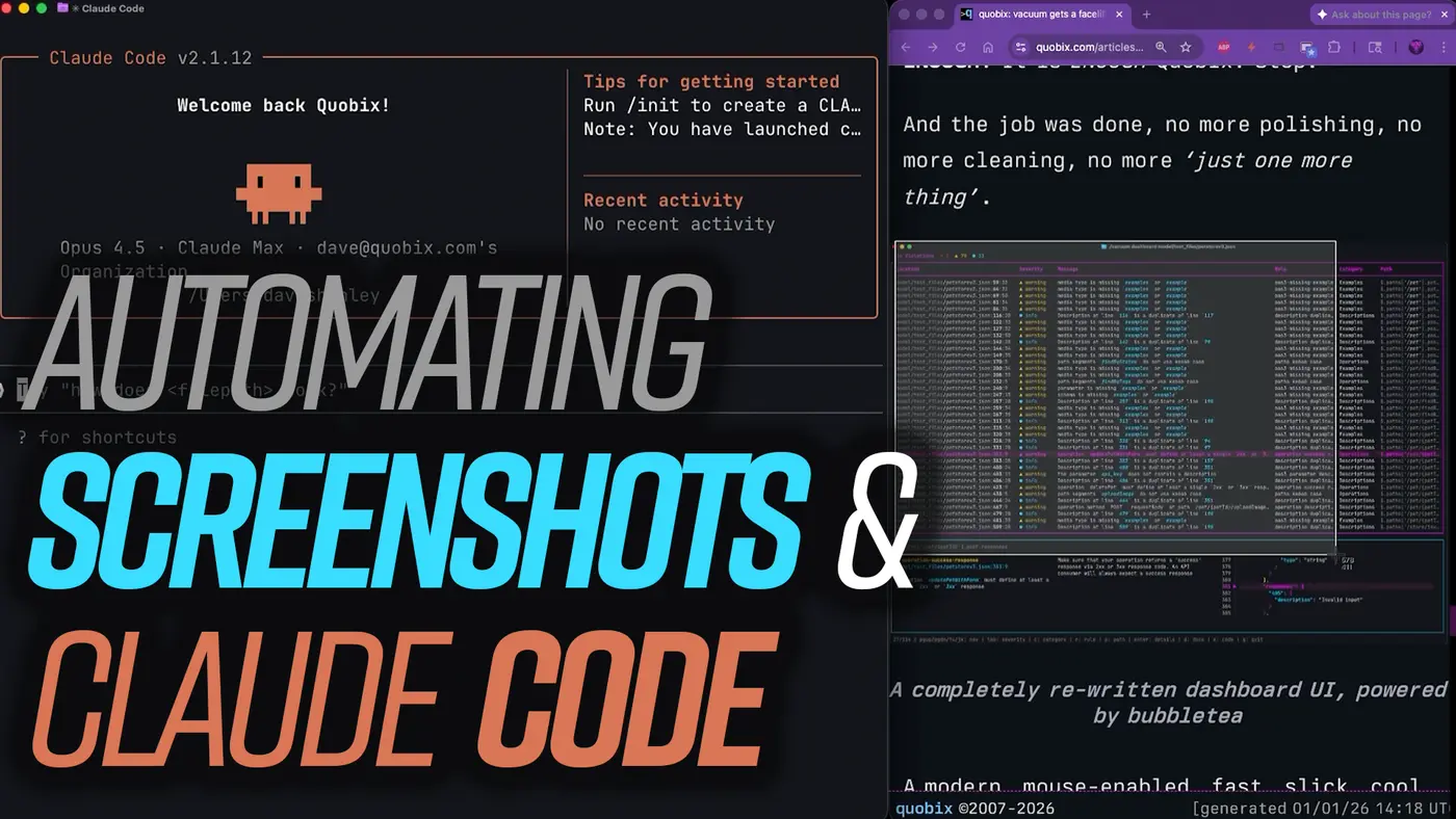 automating screenshots with claude code