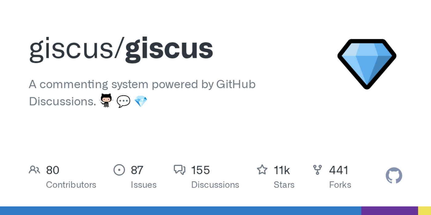 disqus but using github cool idea