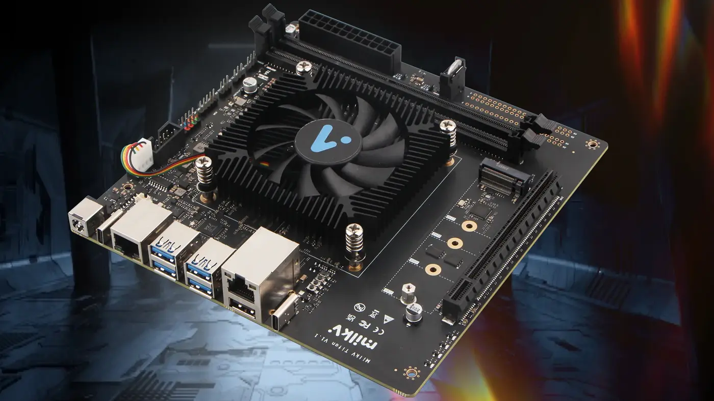 riscv is coming along quite speedily milkv titan miniitx 8core board