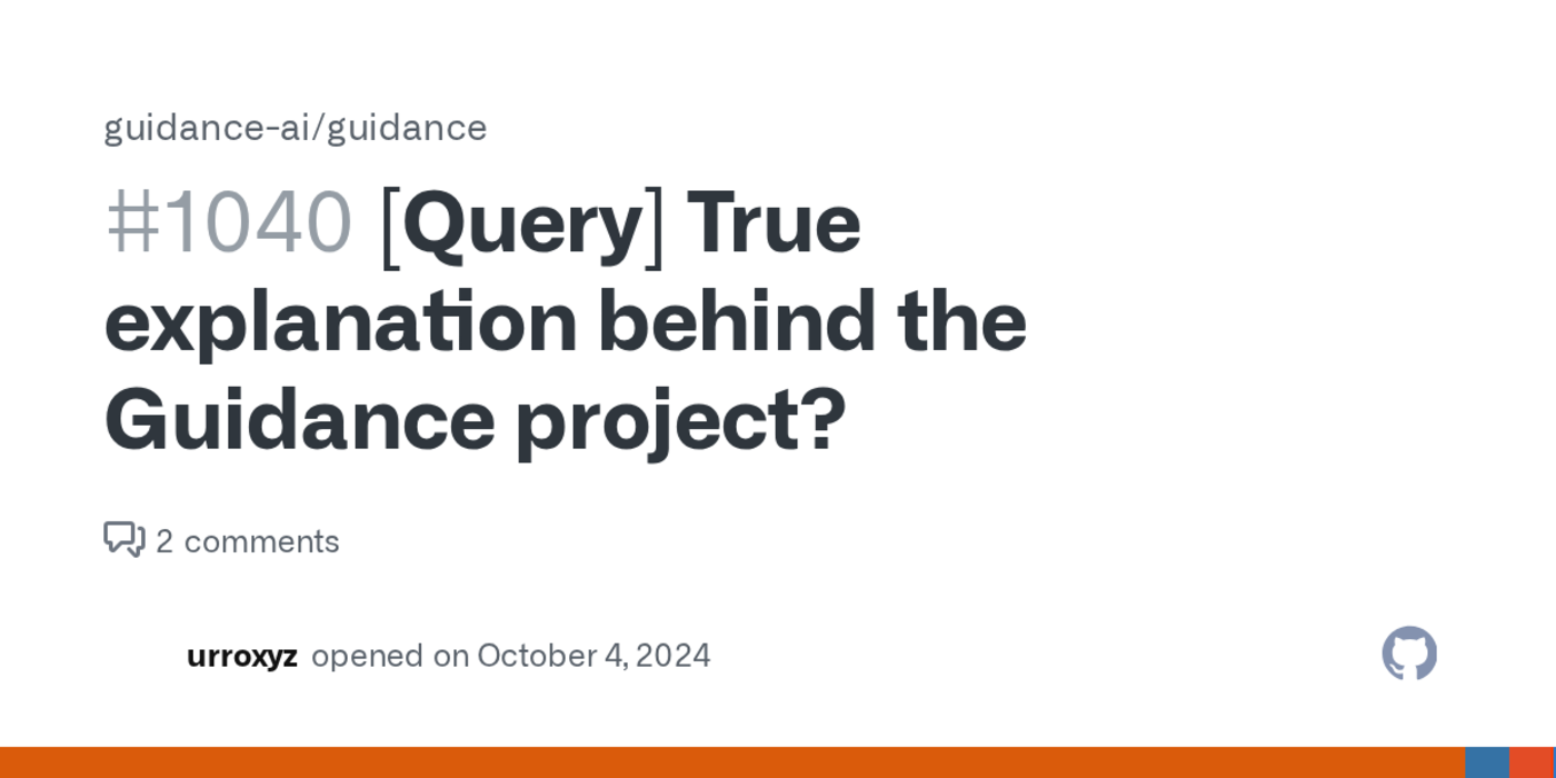 true explanation behind the guidance project