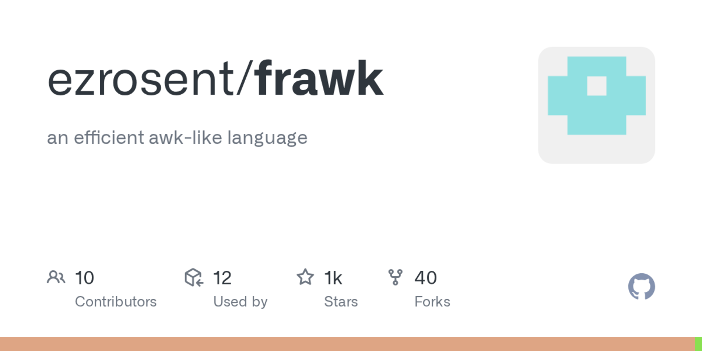 frawk an efficient awklike language in rust