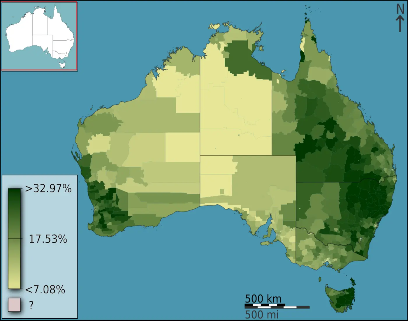 choropleth map