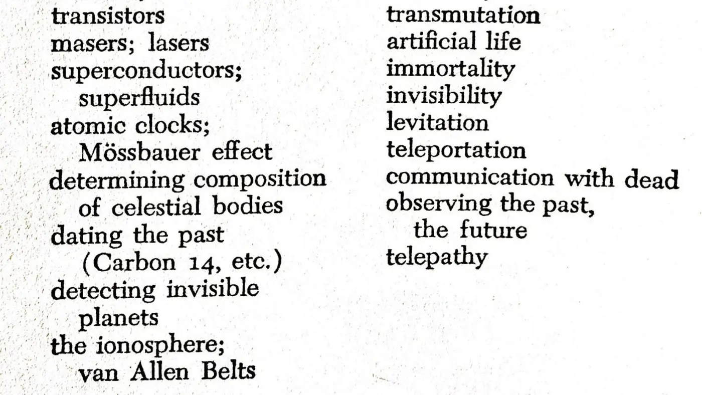 the unpredicted vs the overexpected