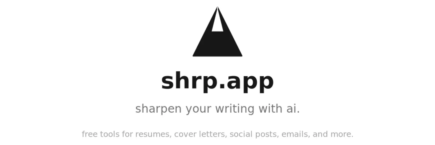 show hn shrp free ai writing tools no signup required