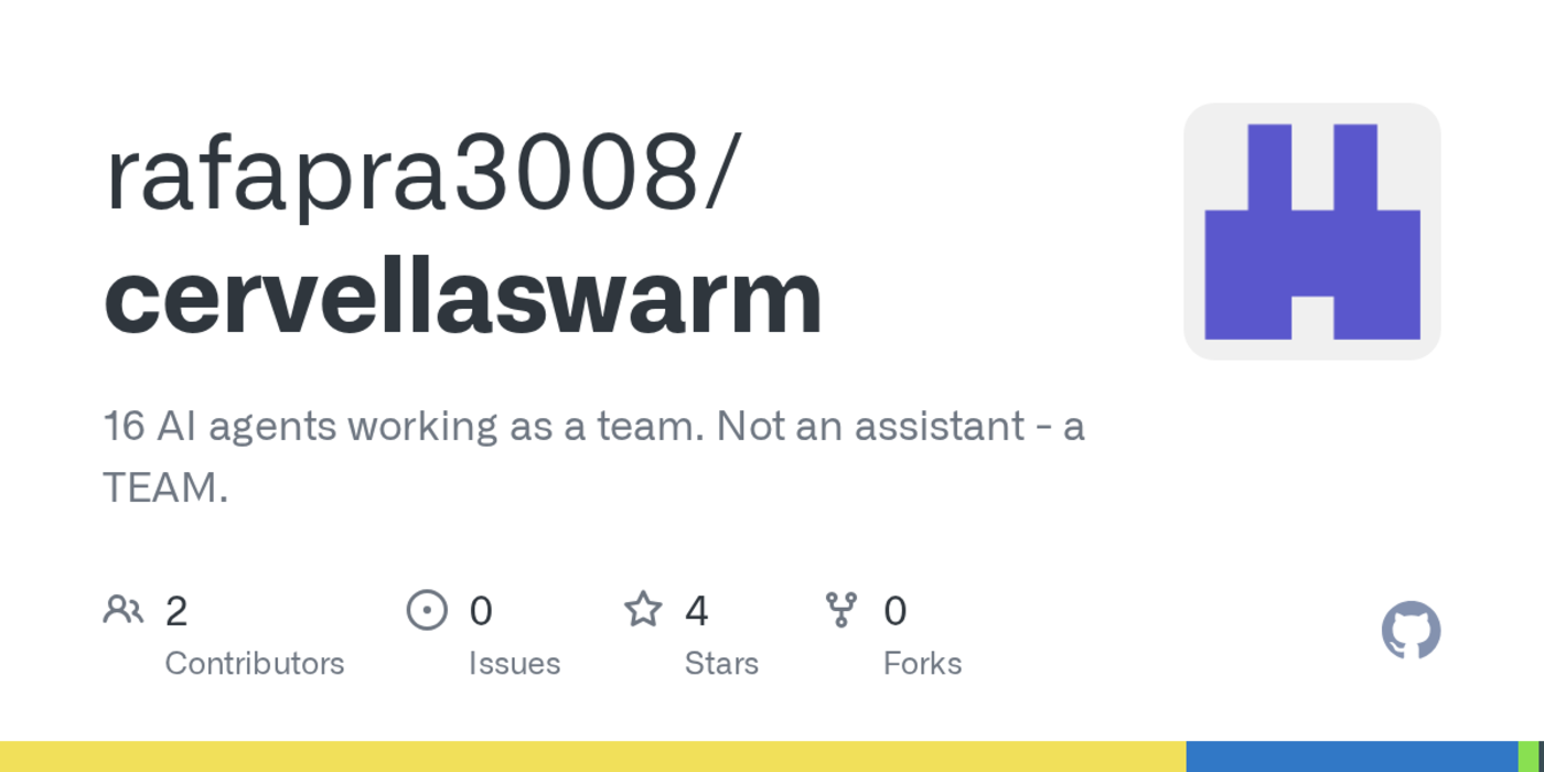 show hn cervellaswarm the only ai coding team that checks its own work