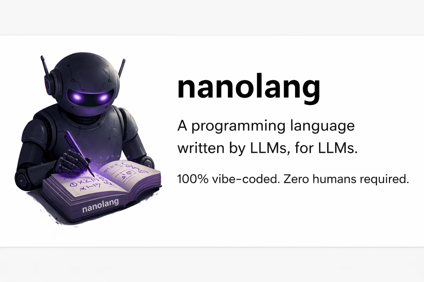 nanolang a tiny experimental language designed to be targeted by coding llms