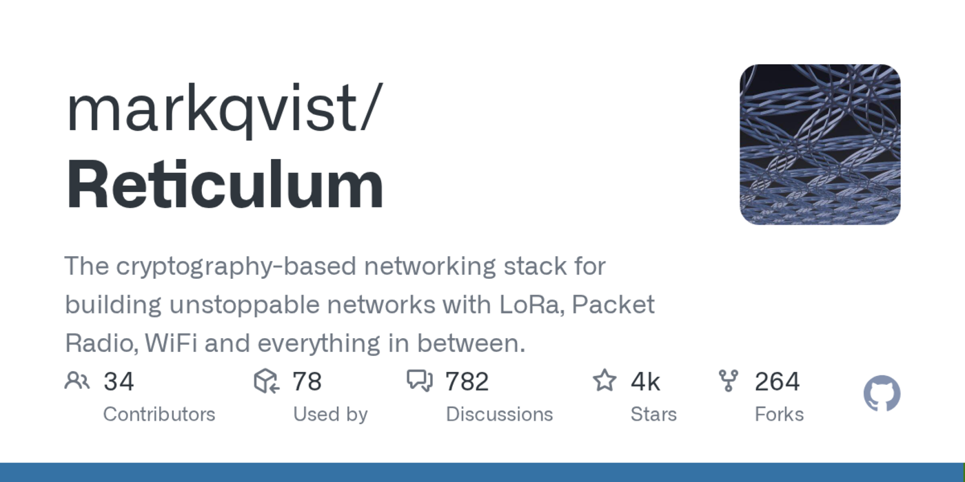 reticulum a secure and anonymous mesh networking stack