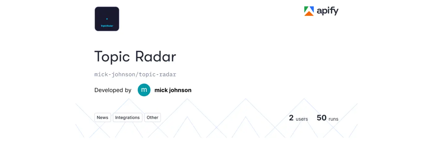 topicradar track trending topics across hacker news github arxiv and more