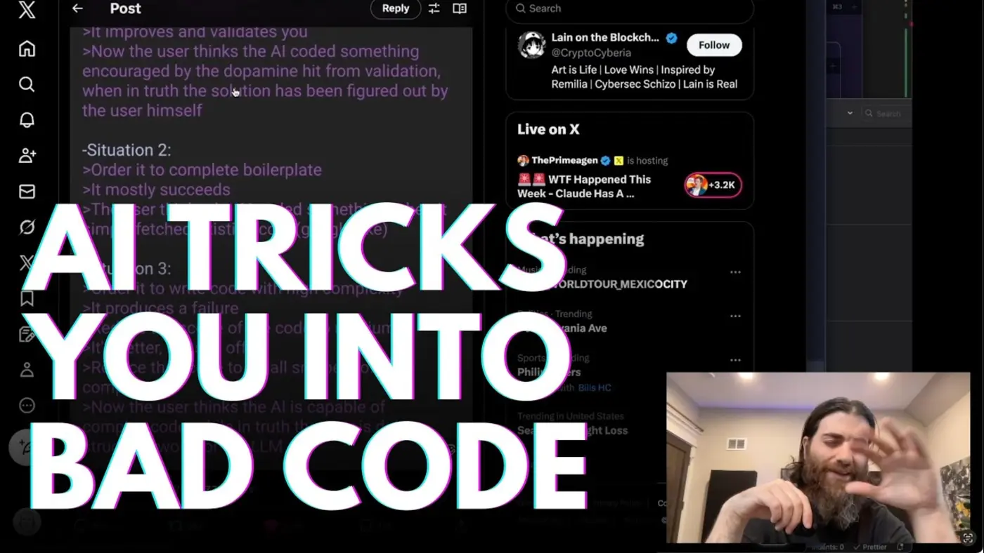 after two years of vibecoding ix27m back to writing by hand video