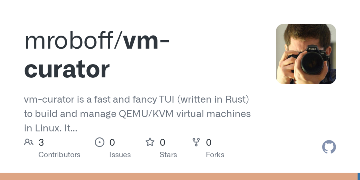 show hn vmcurator a tui alternative to libvirt and virtmanager