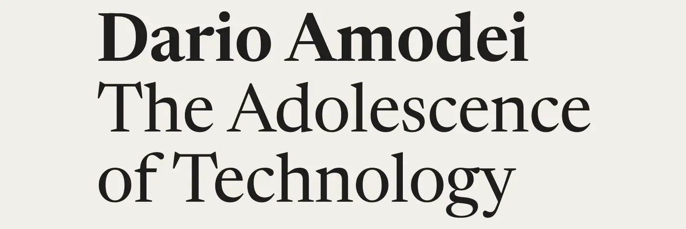 the adolescence of technology