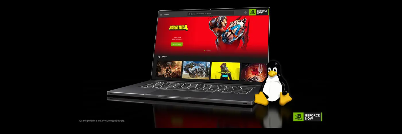 geforce now brings geforce rtx gaming to linux pcs