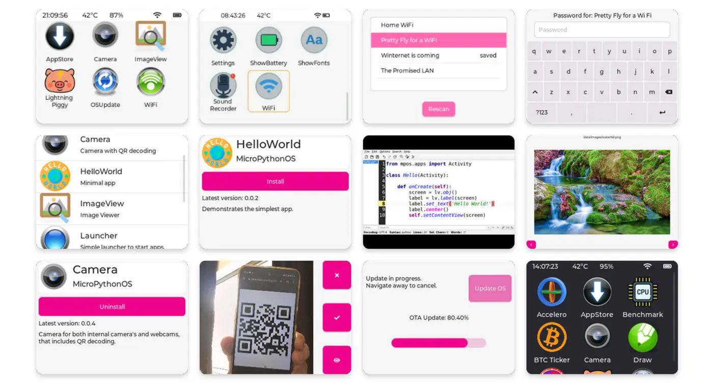 micropythonos graphical operating system delivers androidlike user experience