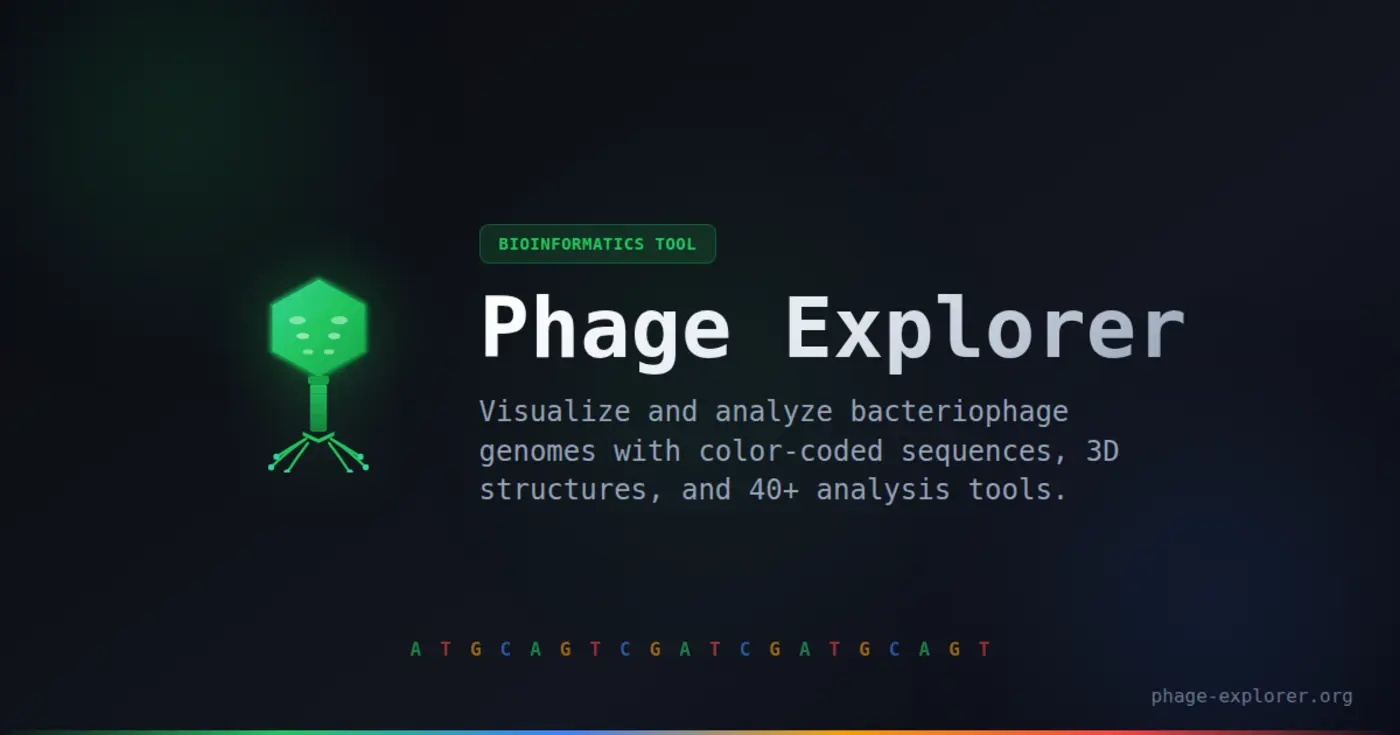 show hn phage explorer