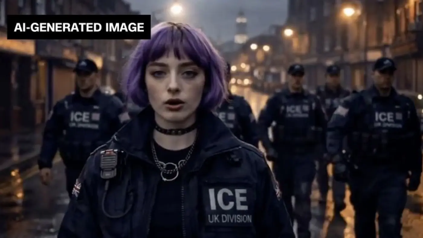 this cute aigenerated schoolgirl is a growing farright meme