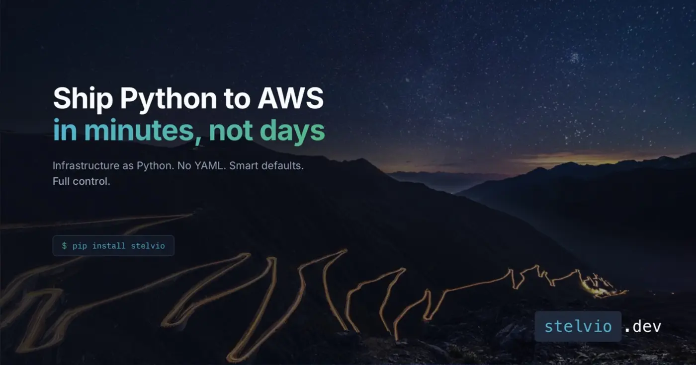 stelvio ship python to aws