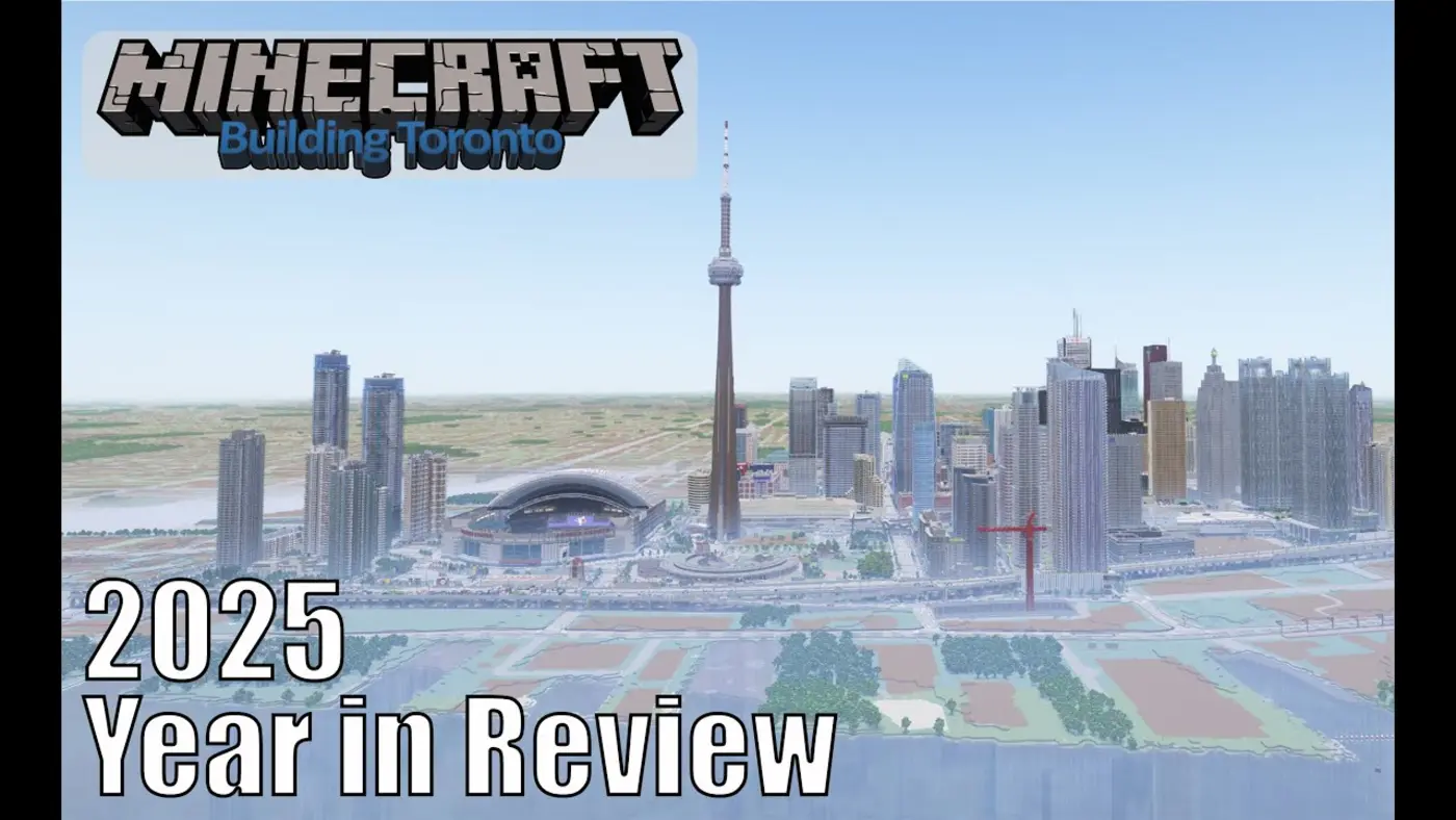 toronto rendered in minecraft video