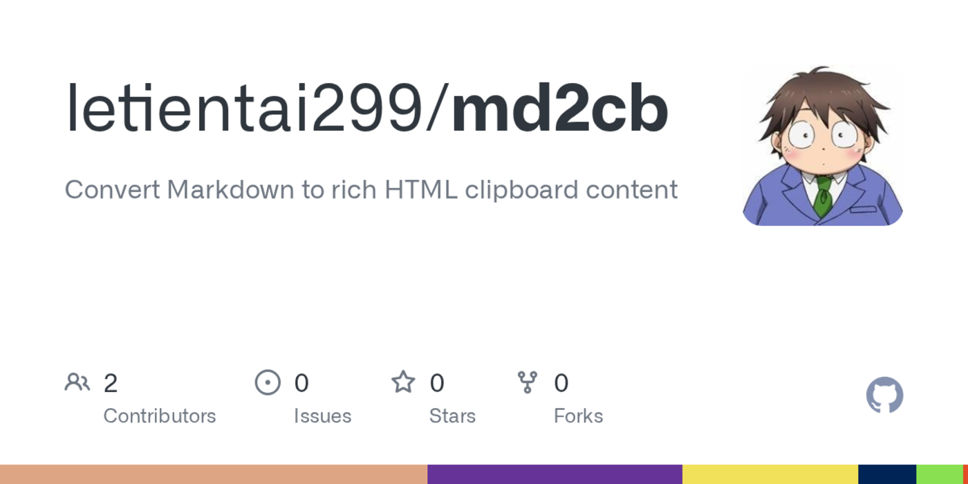 show hn cli tool to convert markdown to rich html clipboard content
