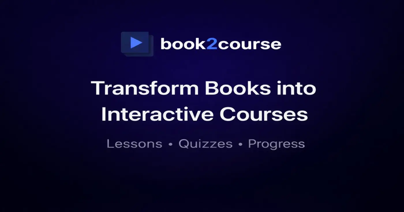 turning books to courses using ai