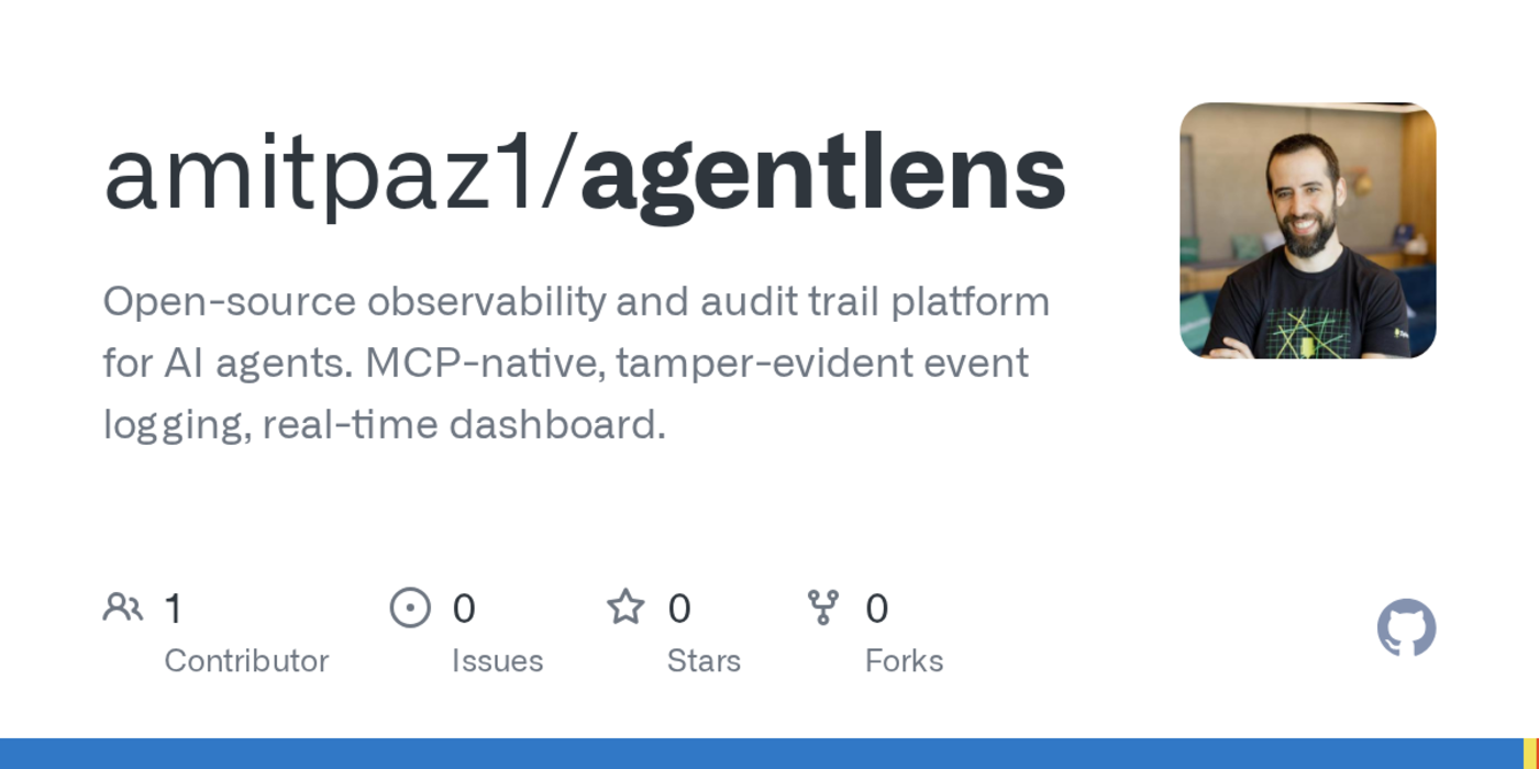 show hn agentlens opensource observability and audit trail for ai agents