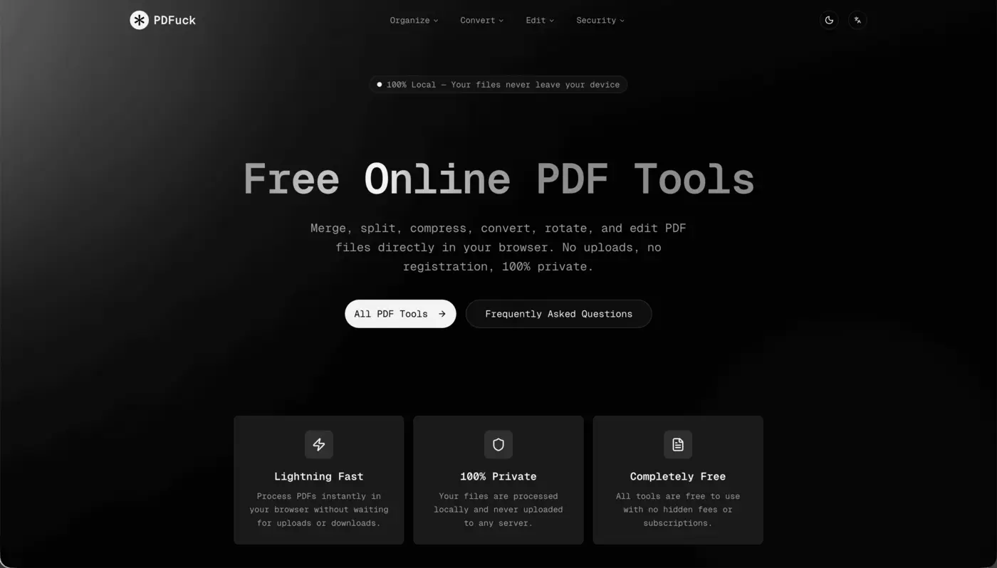 show hn a free browseronly pdf tools collection built with kimi k25