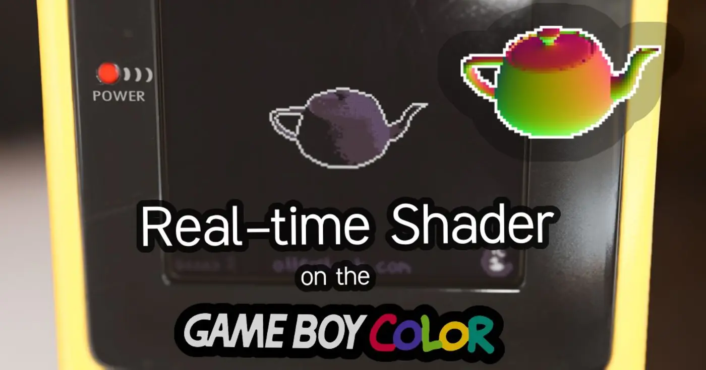i put a realtime 3d shader on the game boy color