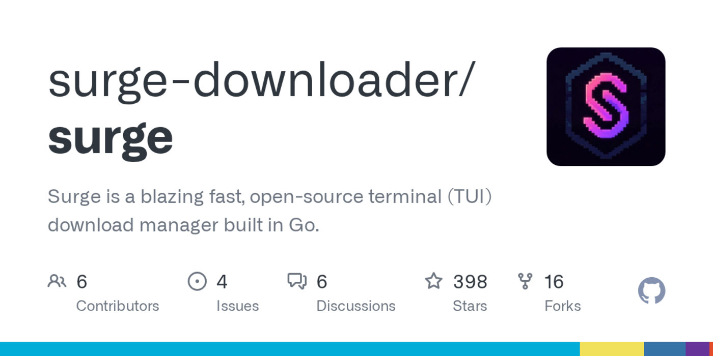 show hn surge a tui download manager written in go that beats ara2 by 14x