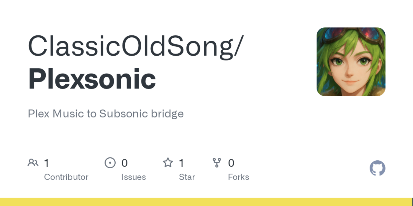 show hn plexsonic a plex music to subsonic bridge