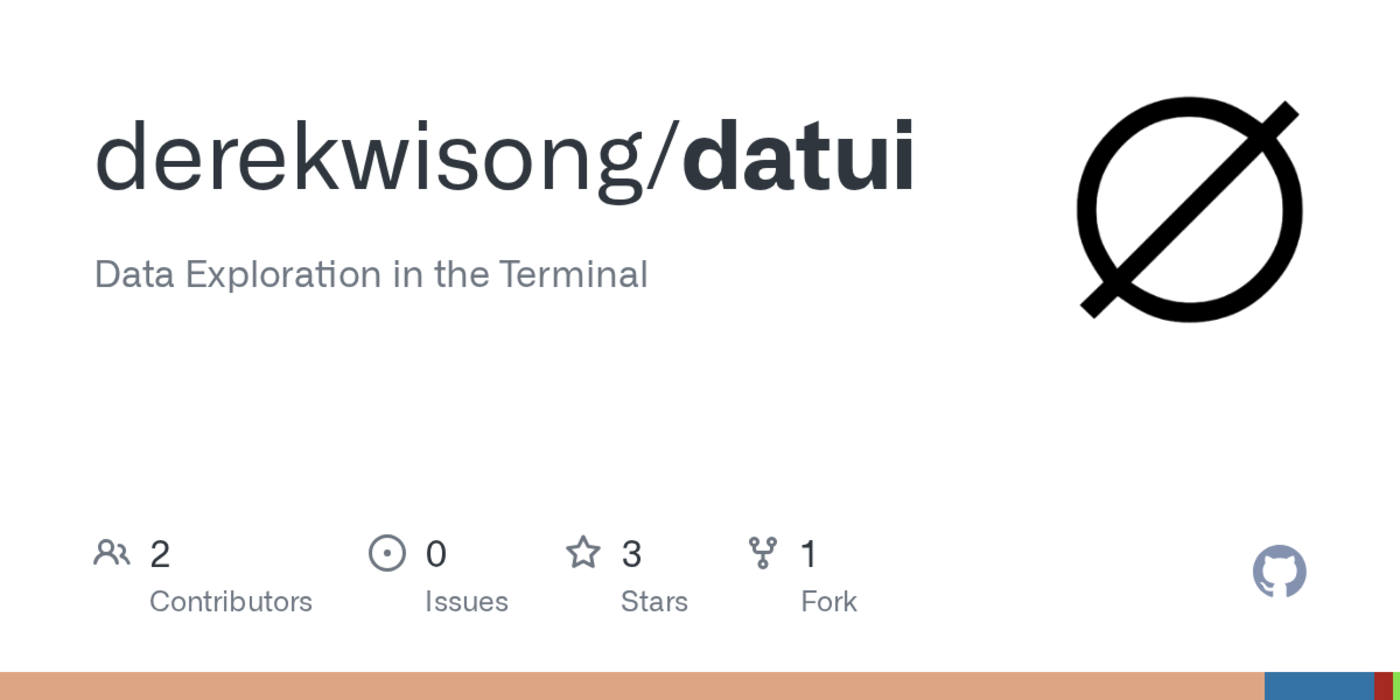 show hn datui tui for data exploration local files s3 http