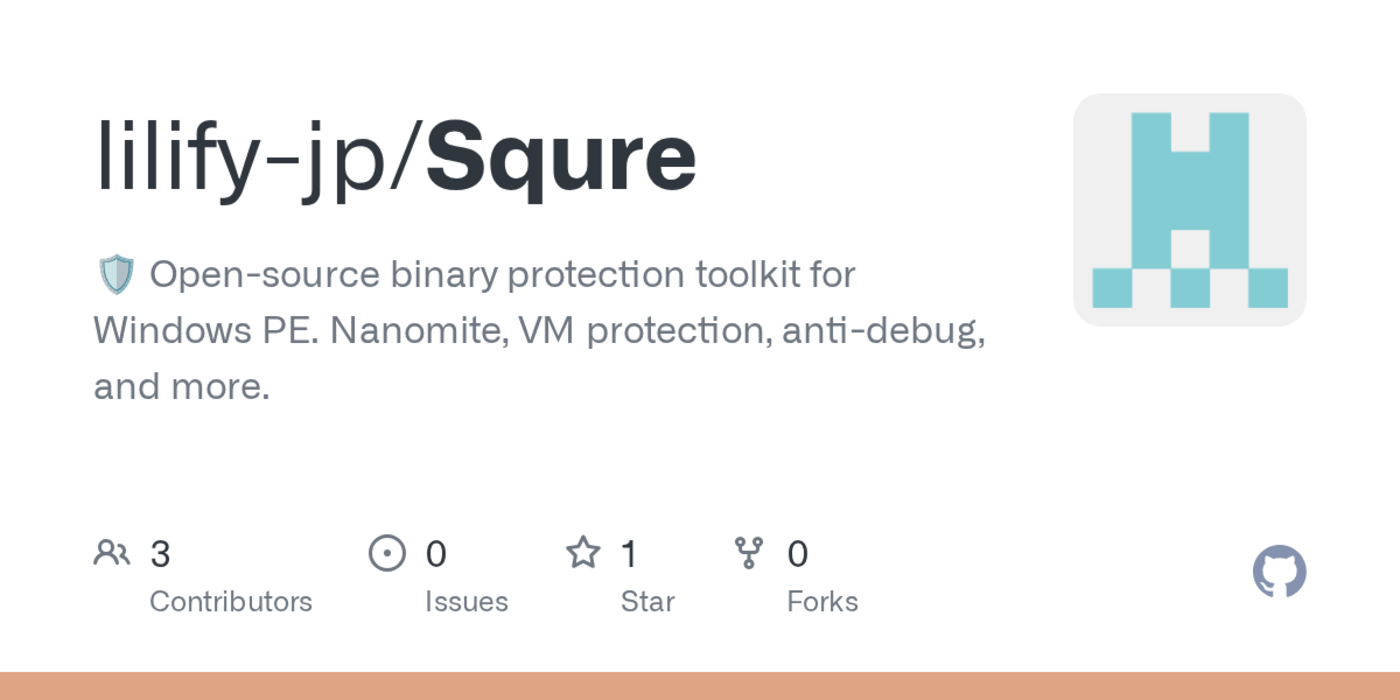 show hn squre opensource binary protector rust