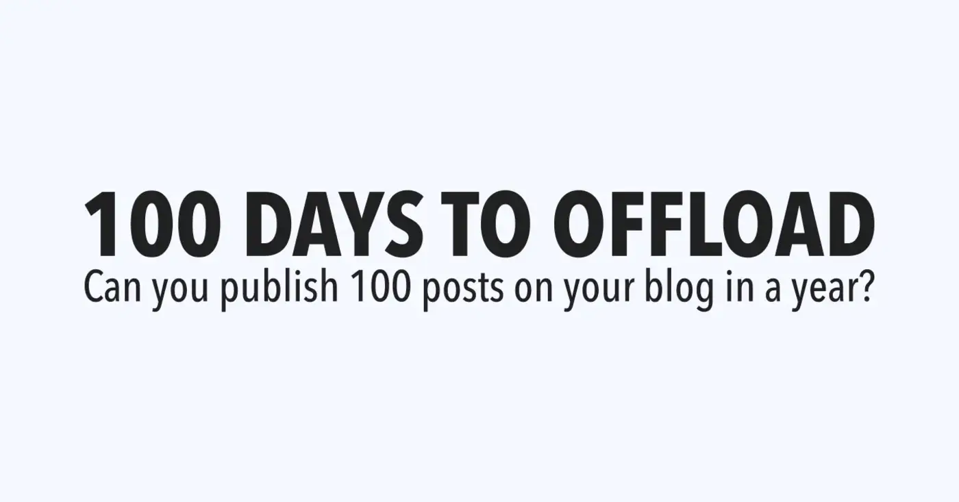 100 days to offload