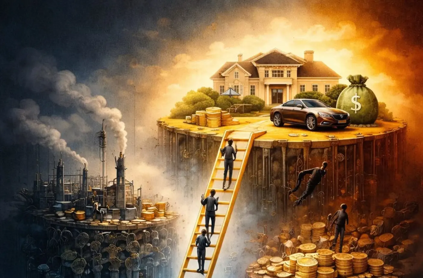 the ownership class and the working class