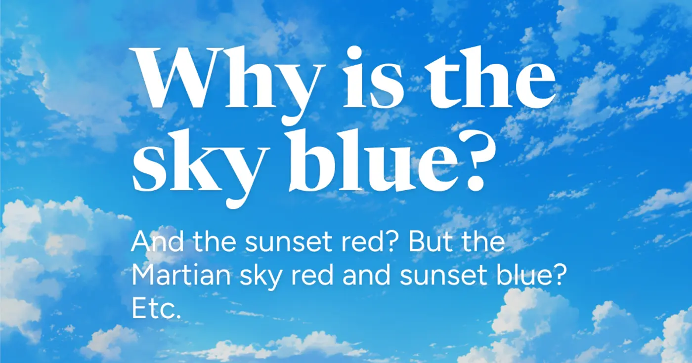 why is the sky blue