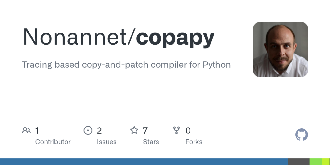 show hn copyandpatch compiler for hard realtime python
