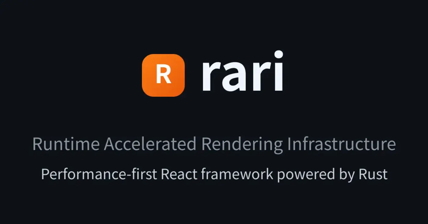 show hn rari the rustpowered react framework
